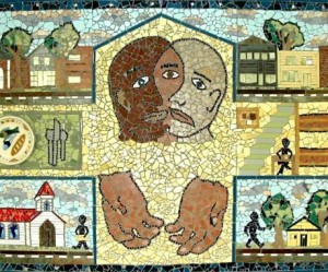 Inter-Faith Council Community Shelter Mosaic.  Photo: Chapel Hill Public & Cultural Arts Office